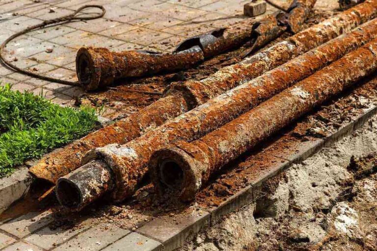 corroded or deteriorating sewer pipes