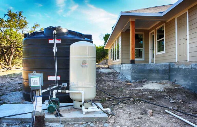 a well pump in action